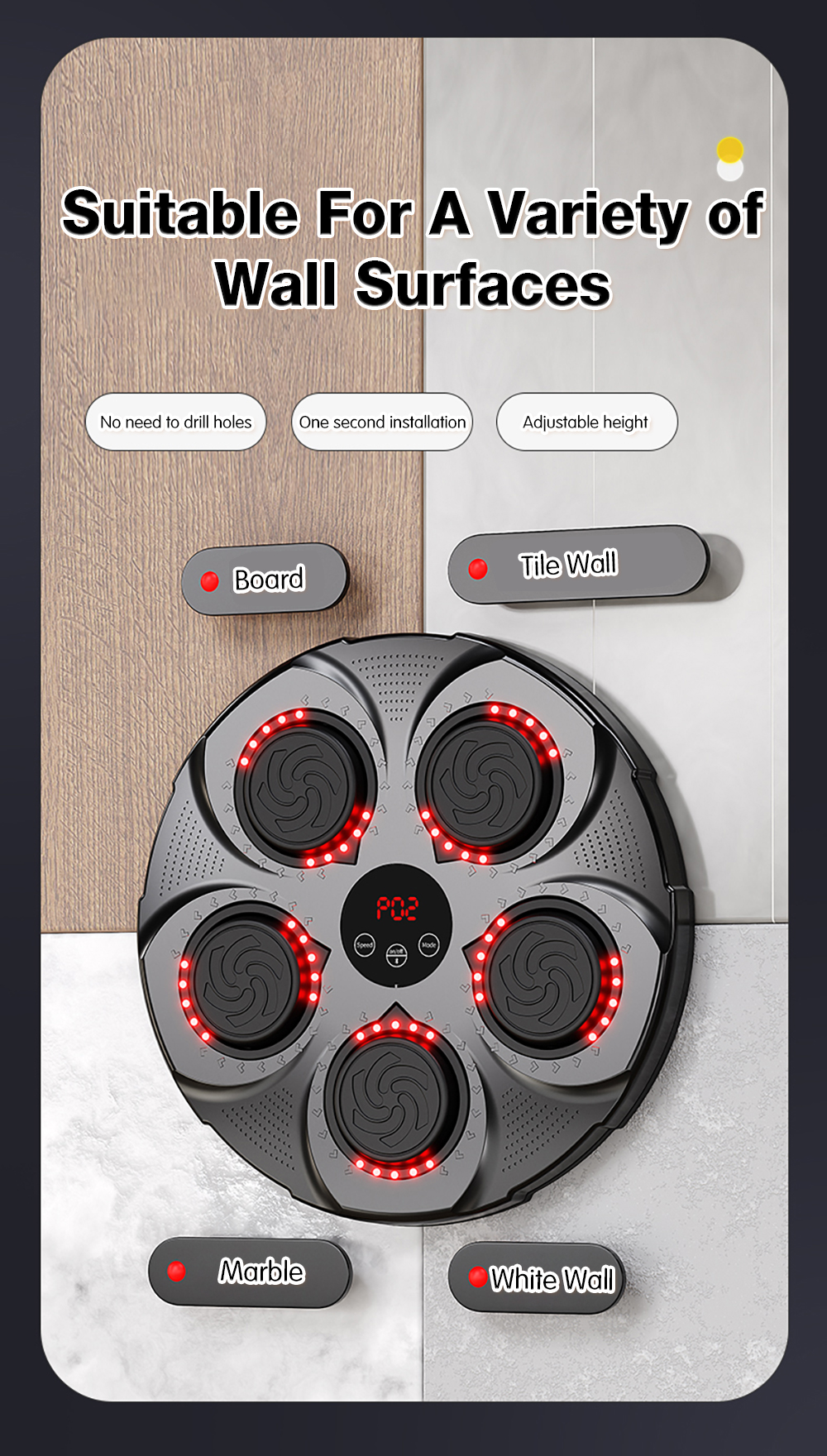 Music Boxing Machine Wall Mounted Household Music Boxing Machine Wall ...