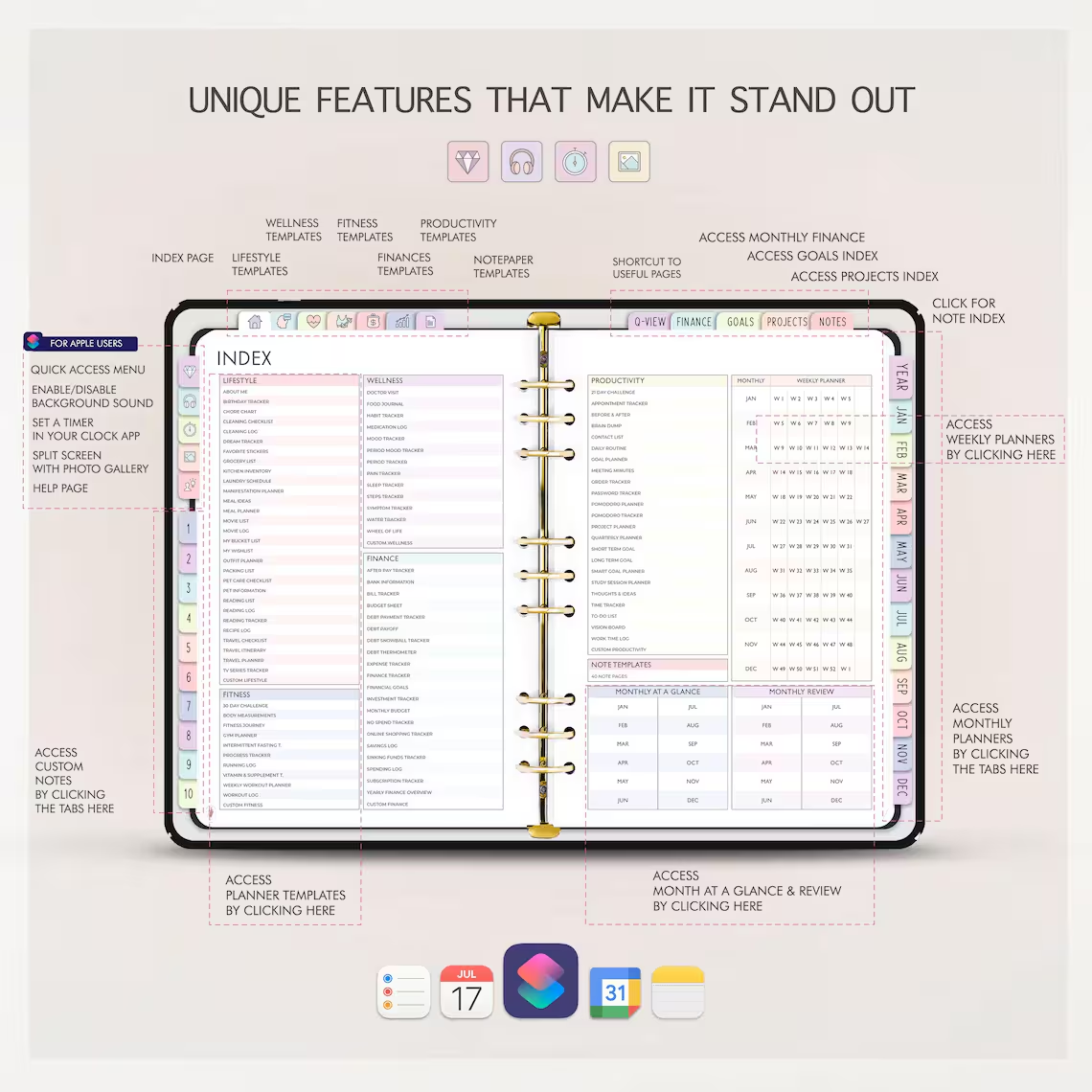 Digital Planner Bundle 2026 Dated Undated Digital Planner Goodnotes ...