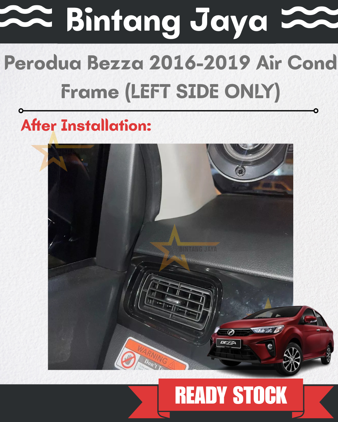Perodua Bezza 2016-2019 Air Cond Frame for Passenger (Left Side Only ...
