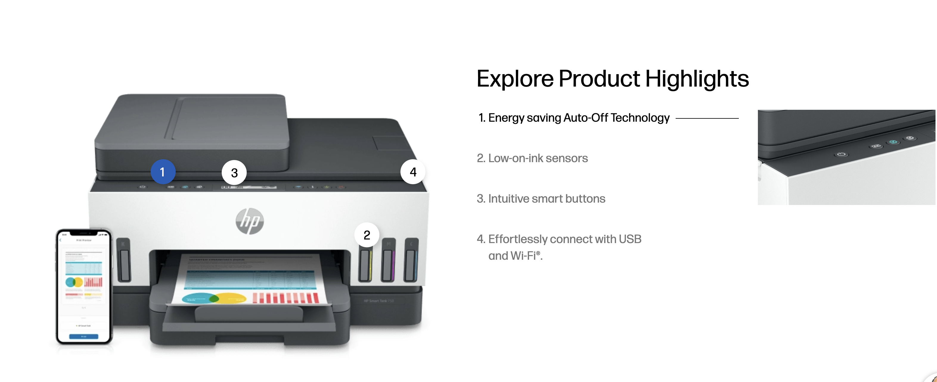 HP Smart Tank 750 All In One Wireless A4 Ink Tank Color Printer / Print ...