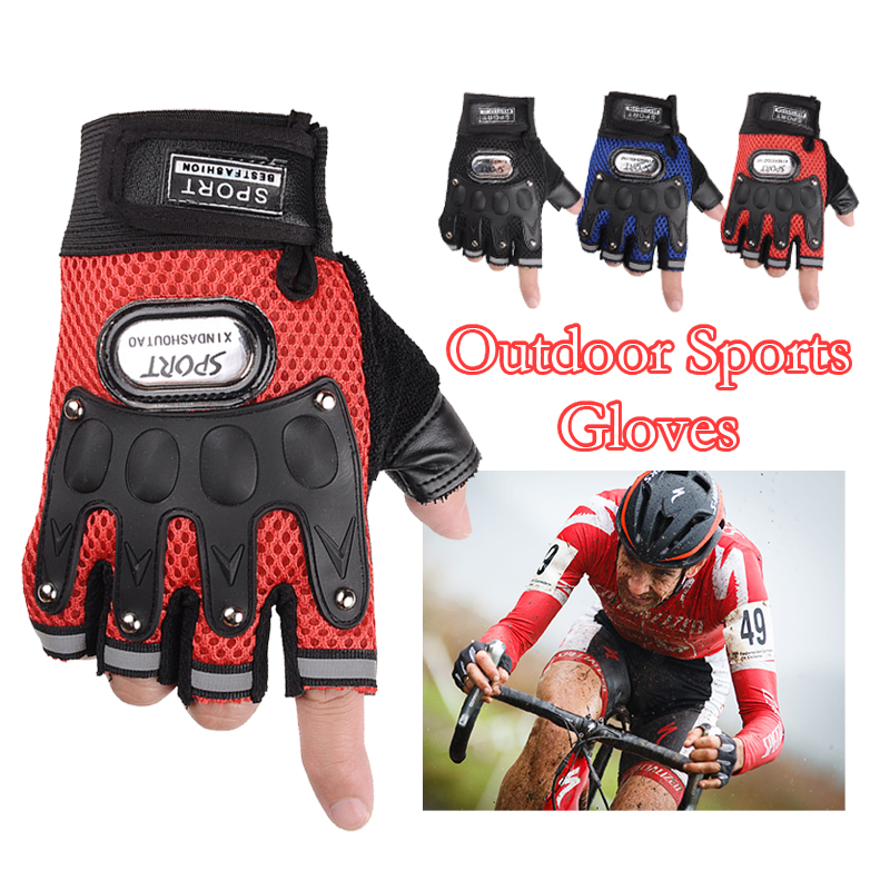 Glove Motorcycle Half Finger Motor Pro Riding Gloves Motorcycle Riding ...