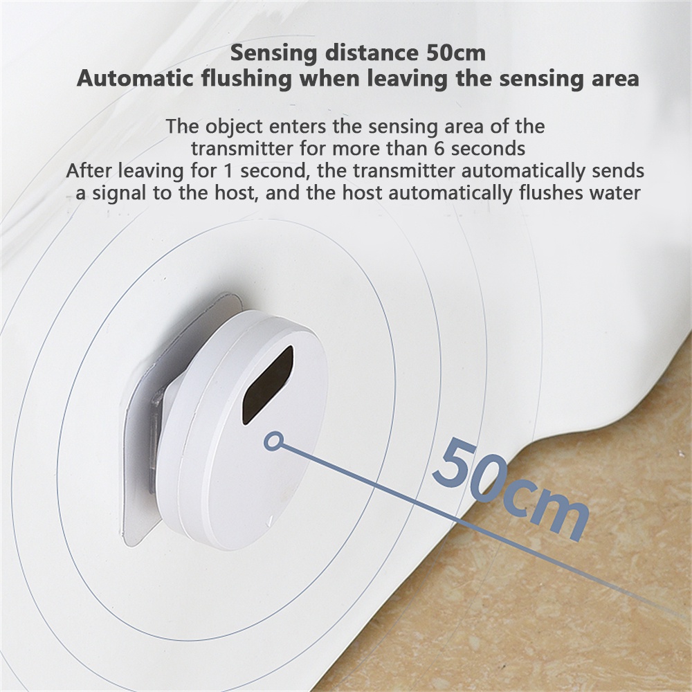 Xluckly Automatic Toilet Flusher Infrared Sensor Waterproof Automatic ...