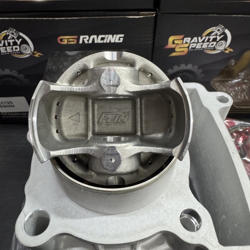 GS RACING LC135 Y15 RACING BLOCK CERAMIC CNC PISTON TULANG FJN SIAP ...