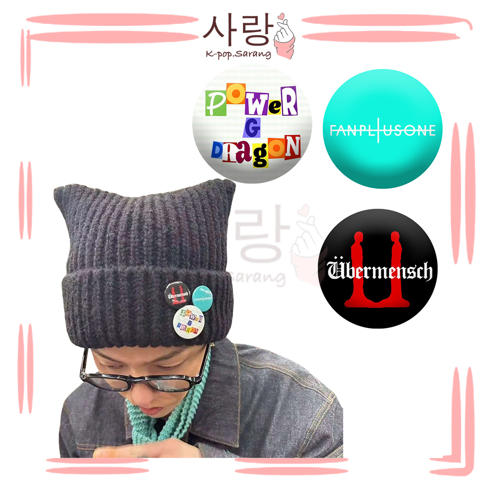 G-DRAGON《UBERMENSCH, POWER, FANPLUSONE》Pin Set Collection Kpop Big Bang ...