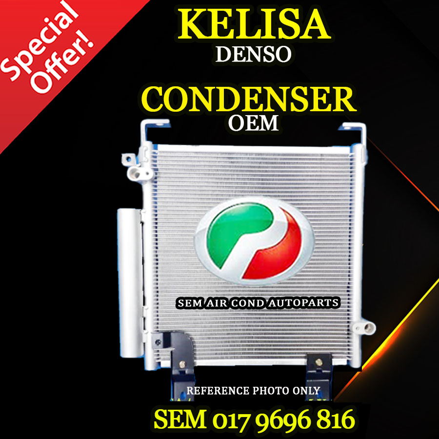 PERODUA KELISA DENSO TYPE OEM NEW CONDENSER/ KONDENSER (CAR AIRCOND ...