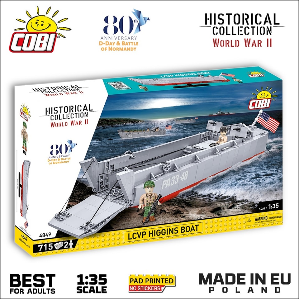 COBI US Army Higgins Landing Boat WW2 DDay Building Blocks 1/35 Made in ...