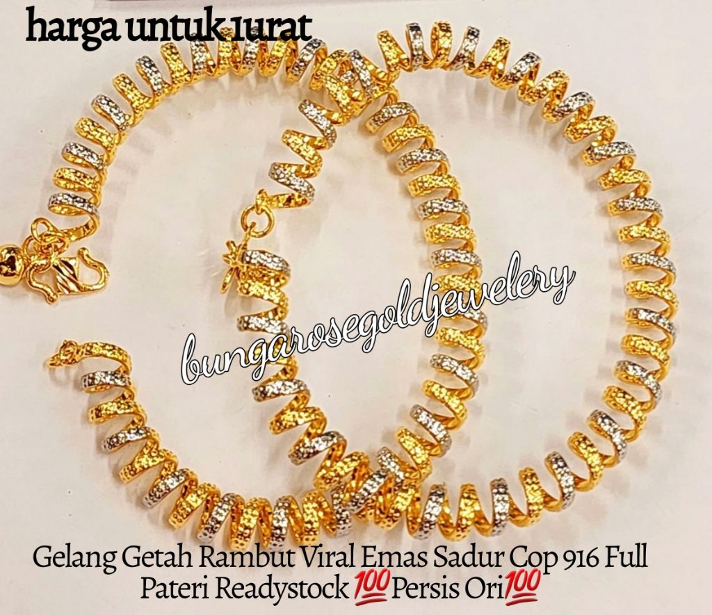 🔥Gelang Viral Getah Rambut Size Boleh Pakai 17cm-20cm (jenis tak boleh ...