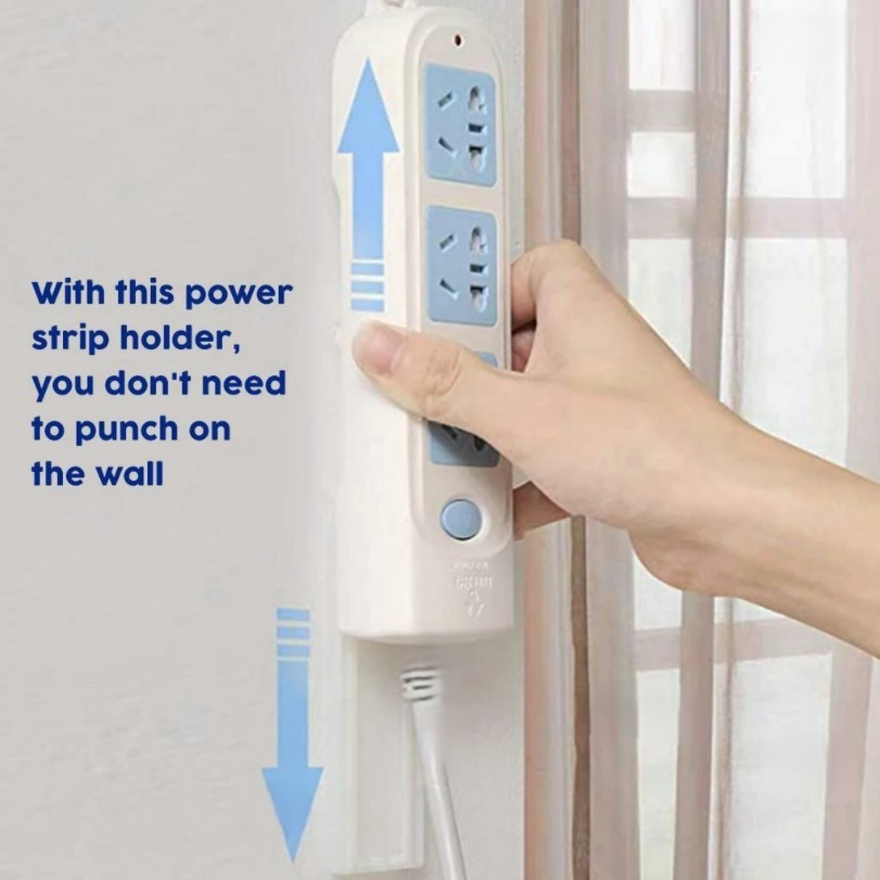 Wall Mounted Extension Socket Cable Holder Sticker Pelekat Pemegang ...