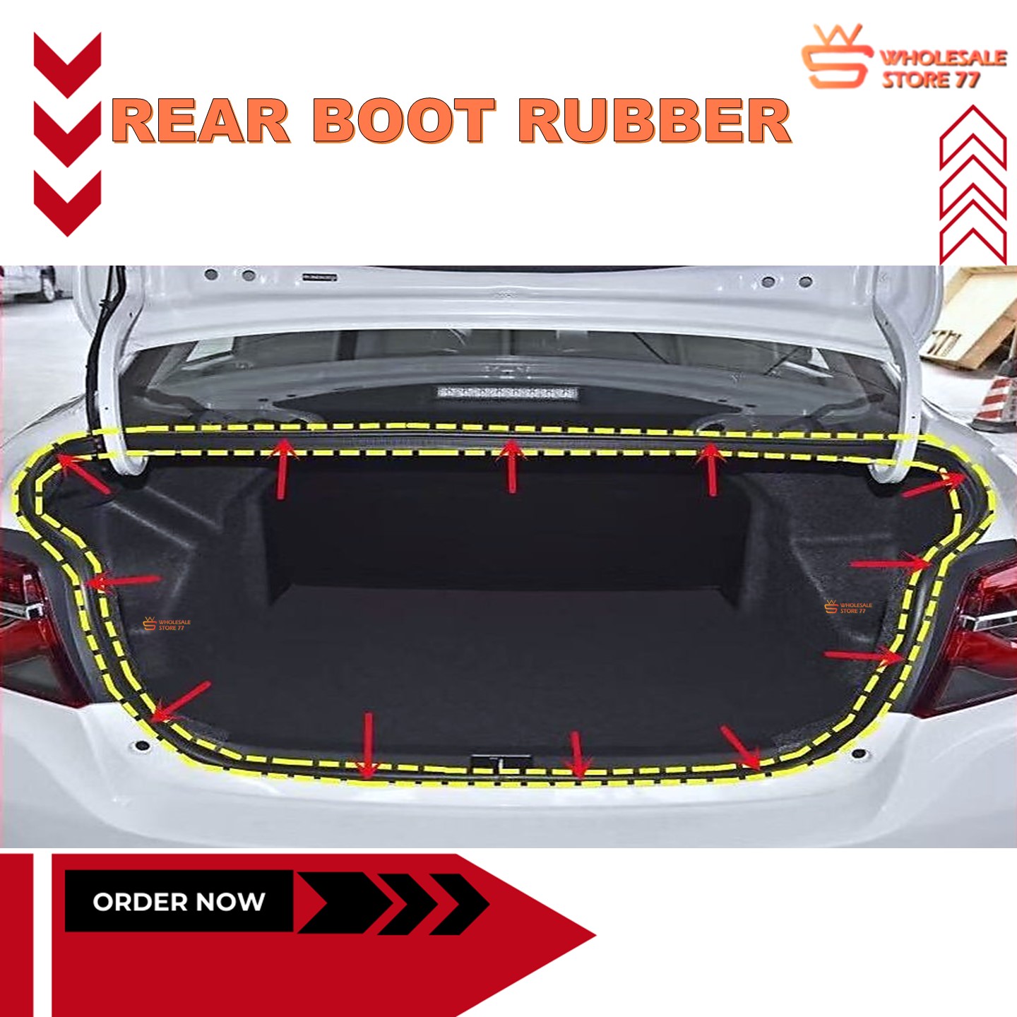 ORIGINAL | PROTON WAJA REAR BONNET RUBBER BONET GETAH TRUNK LID W/STRIP ...