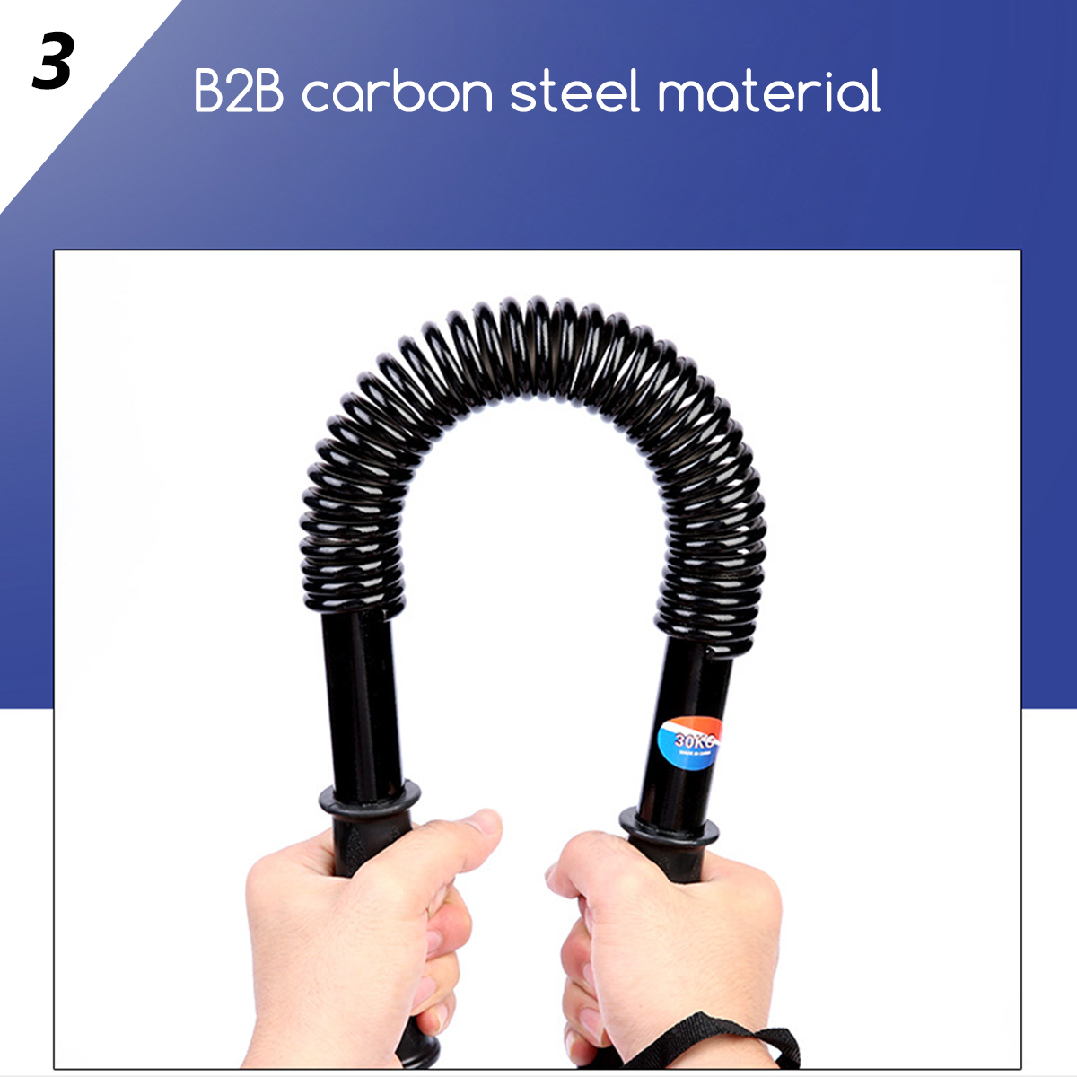 30kg-60kg Gym Power Twister Spring Bar Resistance Bar Bend Bar Chest ...