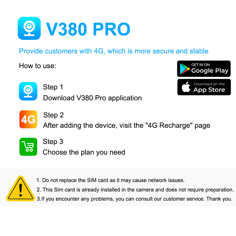 V380 PRO Three Screen Wifi CCTV Solar Outdoor IP66 Waterproof Camera 4G ...