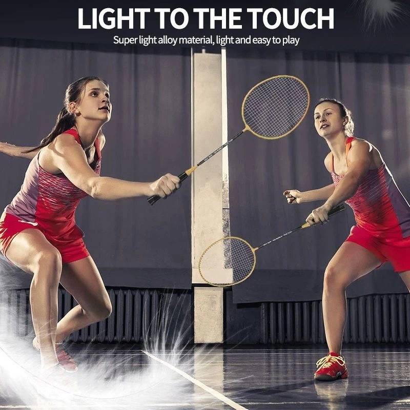 2pcs Badminton racket couple alloy split racket training student ...