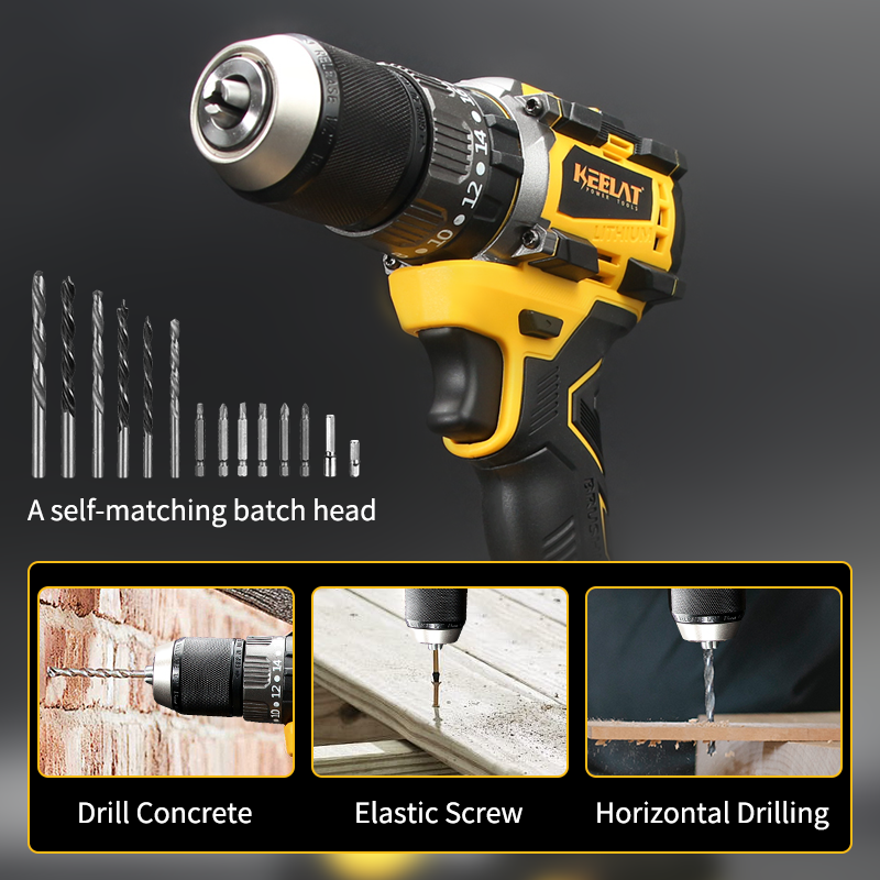 KEELAT KCD012 Heavy Duty Smart Drill 20V Cordless Electric Drill ...
