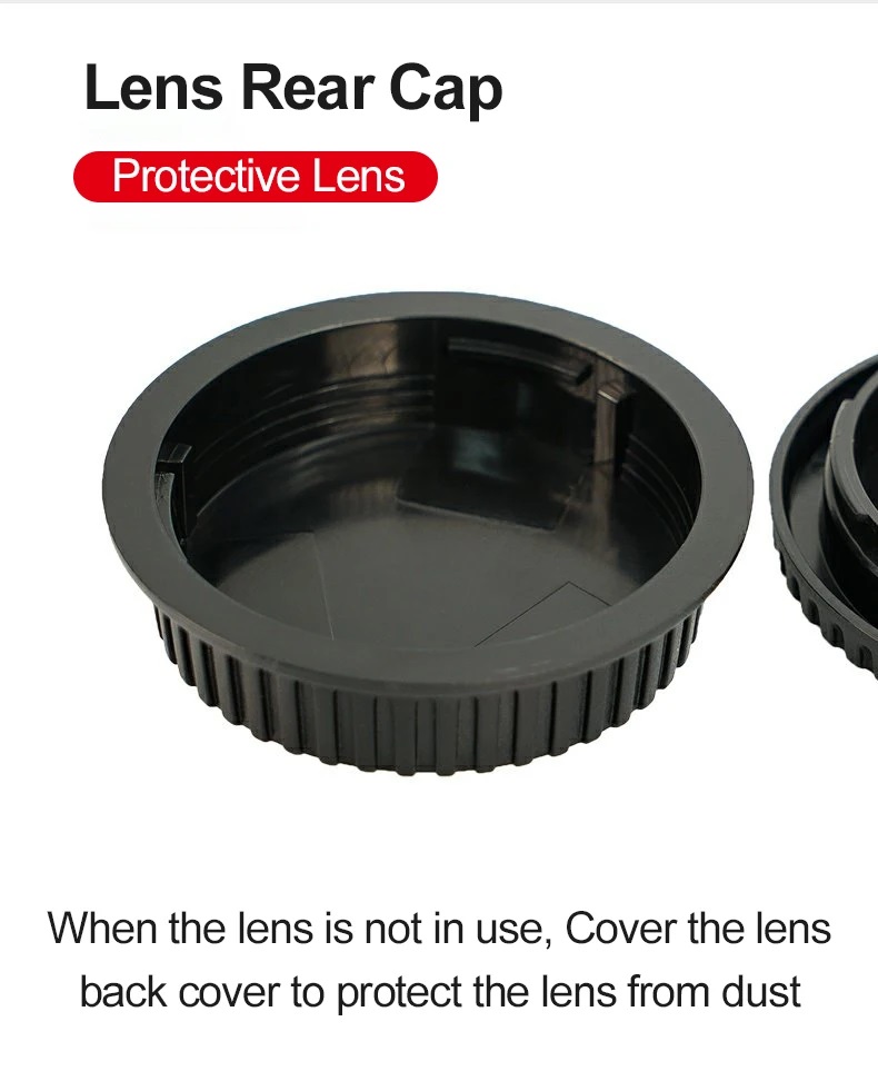 Mirorless Camera Body Cap Camera Cover and Rear Lens Cap Cover Set for ...