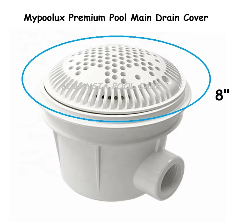 WATERCO Swimming Pool Main Drain Cover 8" Anti-Vortex | Shopee Malaysia