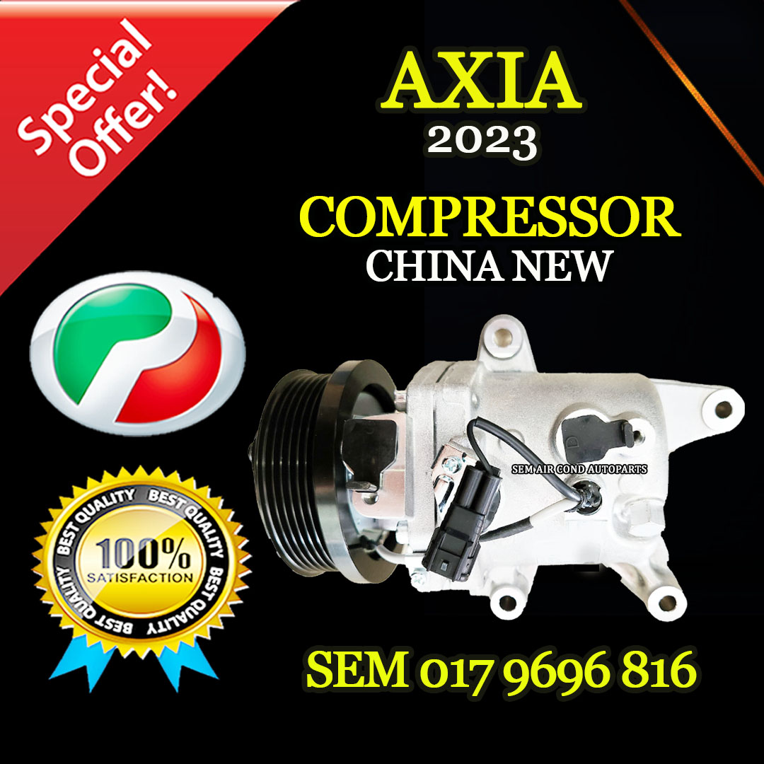 PERODUA AXIA 2023 CHINA NEW COMPRESSOR/ KOMPRESOR (CAR AC AIRCOND ...