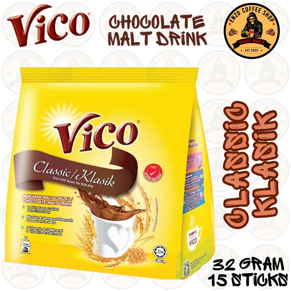 VICO 💞 3IN1 NUTRITIOUS CEREAL MALT CHOCOLATE DRINK PACK ORIGINAL LESS ...