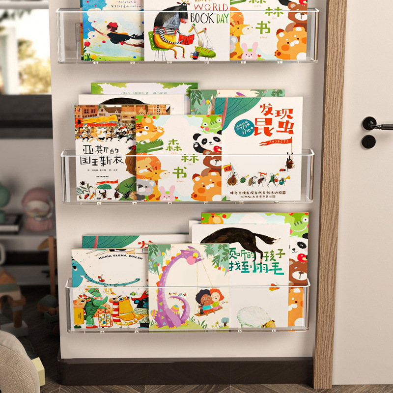 Kids Book Shelf Rack Book Rack Magazine Rack Book Organizer Hole Free ...