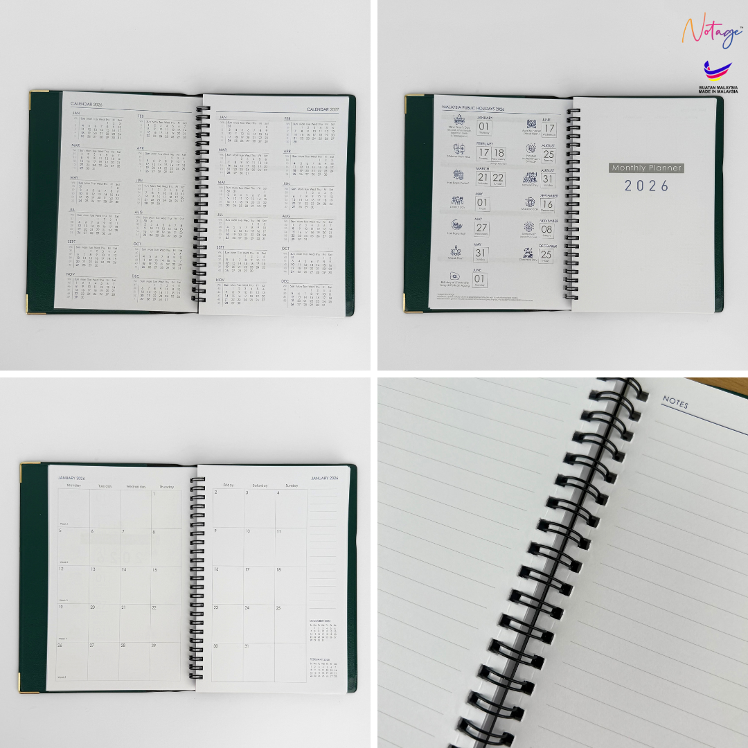 Executive Log 2026 Planner Notebook 176 Pages Diary Journal PVC Cover ...