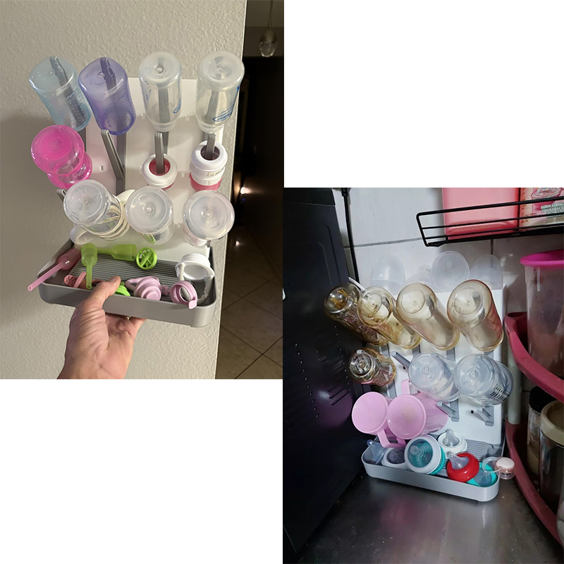 Baby Bottle Drying Rack with Free Brush-Rapid-Dry Organizer for Baby ...