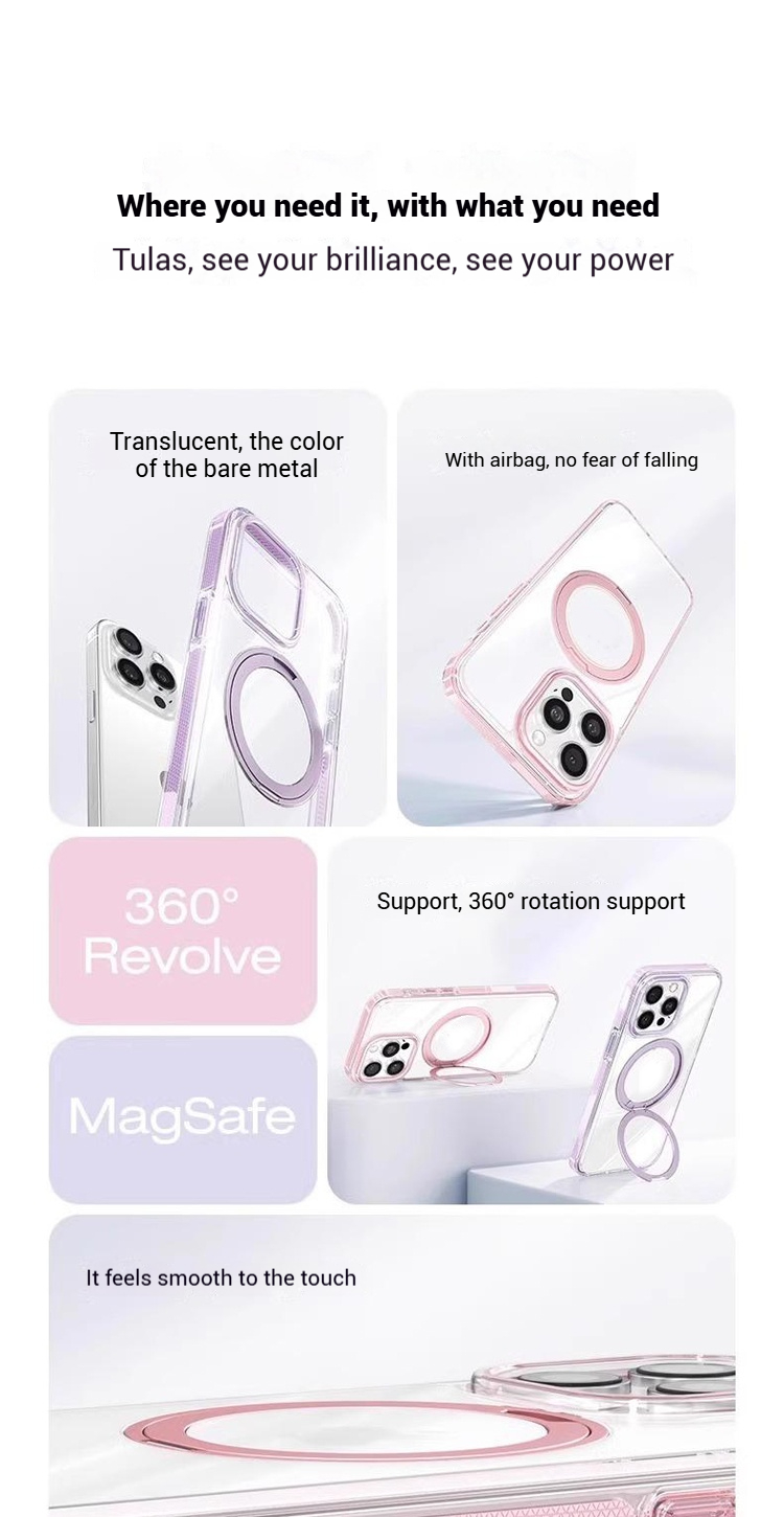 TORRAS O3L Pivot Point Case Transparent Magnetic 360 Flexible Stable ...