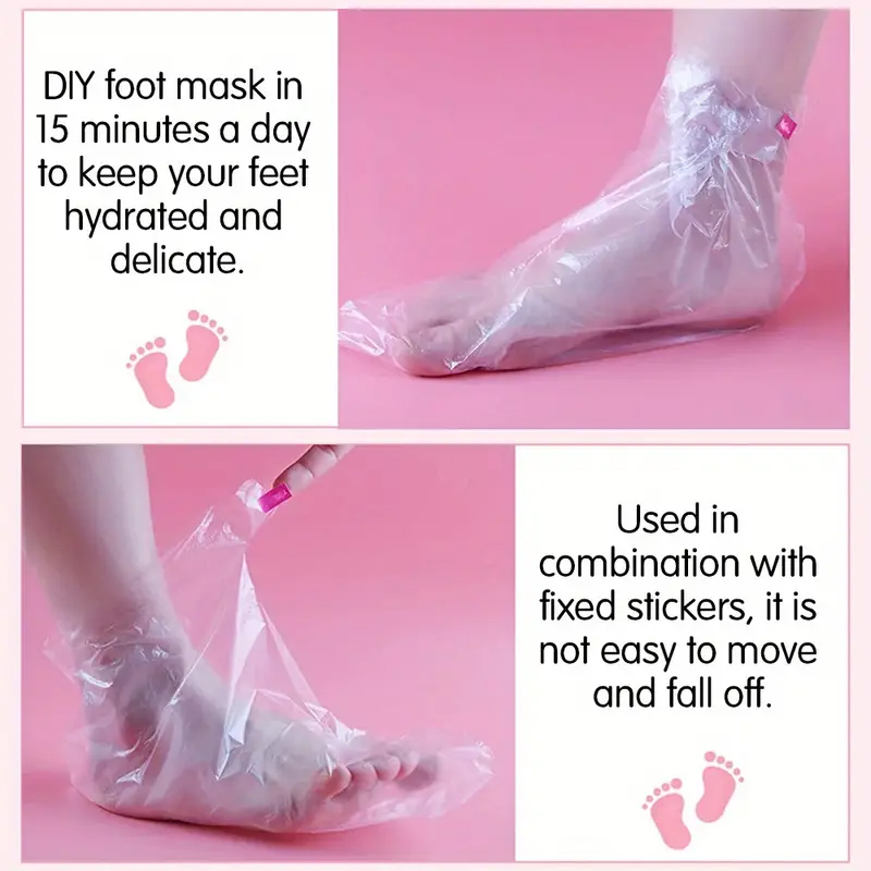 Foot Cover Clear Plastic Disposable Booties Disposable Foot Cover ...
