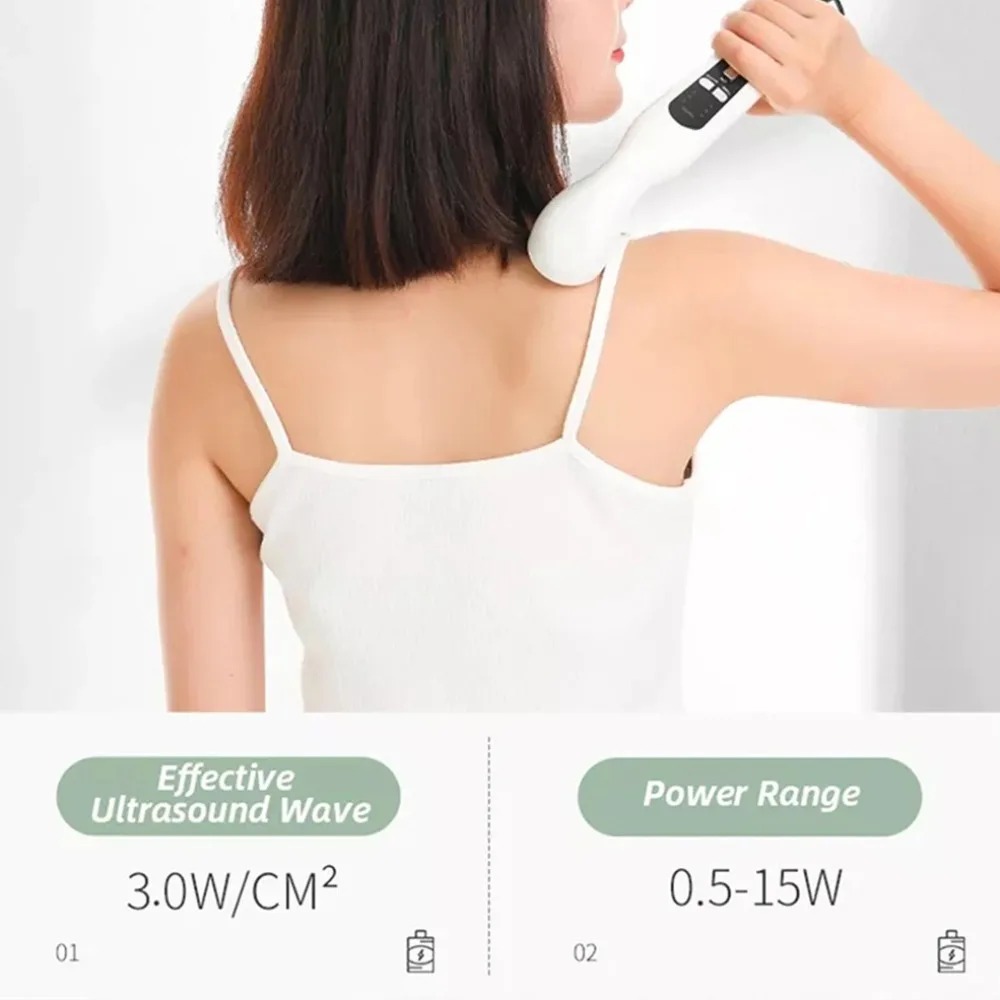 Ultrasonic Therapy Machine Gel Massage Gun Intensity Pain Relief Device ...