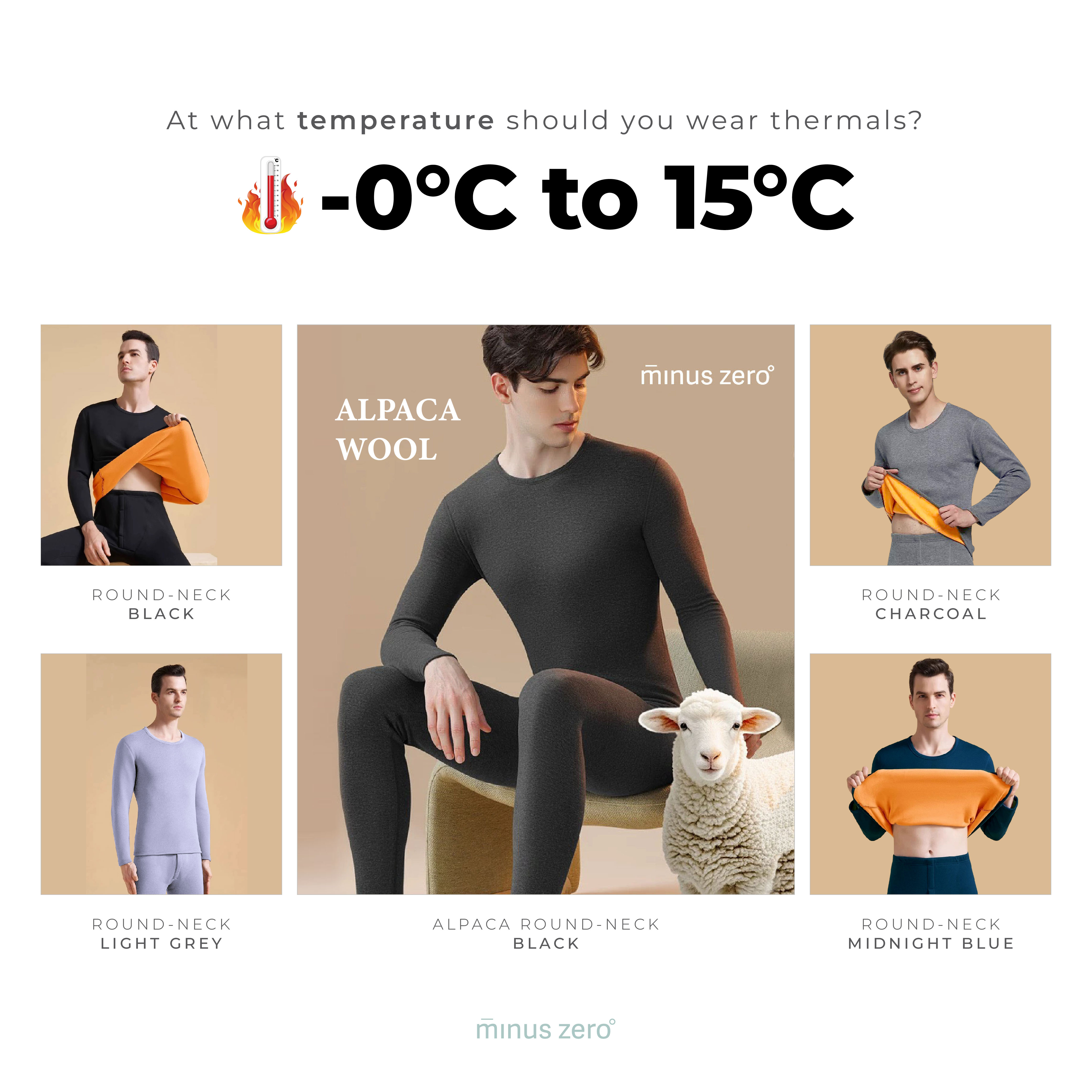 Men Premium Long Johns Thermal Underwear for Winter, Base Layer Men ...