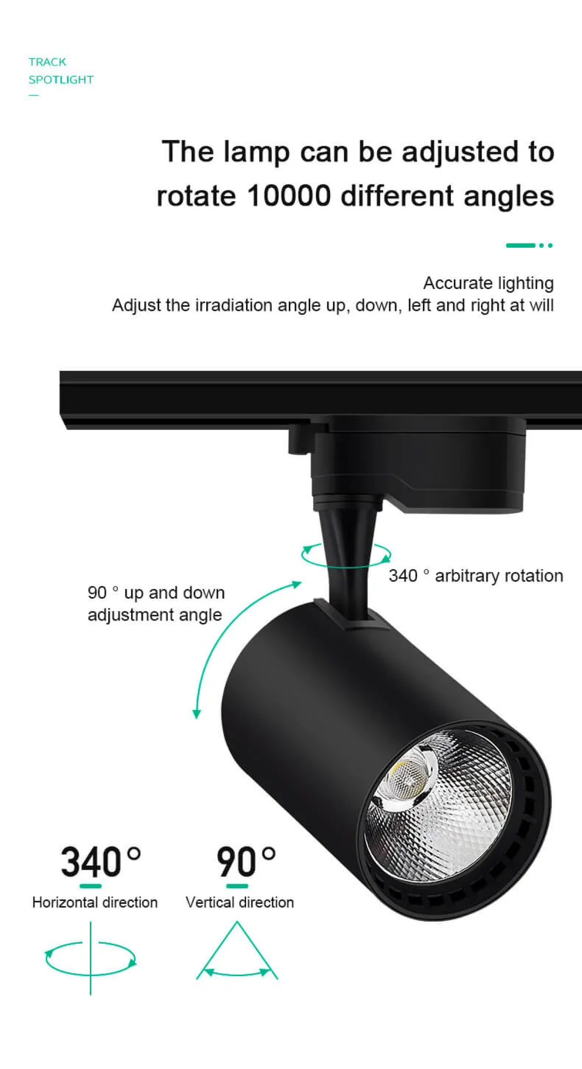 Track Light Set Led Spotlight Spotlight Lampu Track Ruang Tamu Siling ...