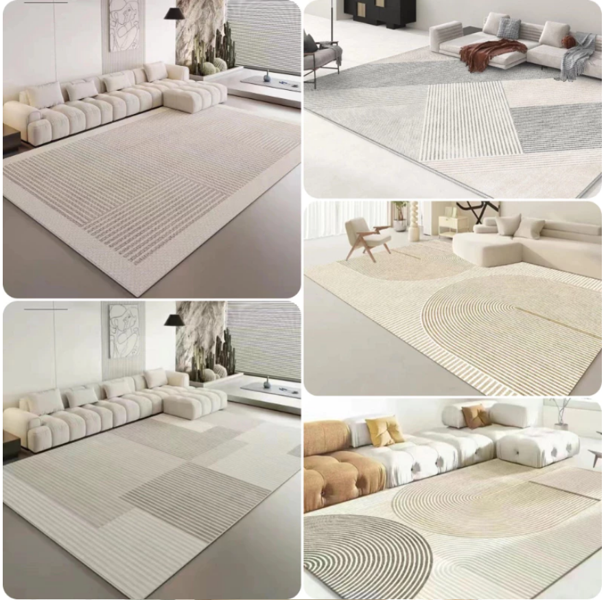 Luxury Rug Coffee Table Mat Waterproof Stain Resistant Thick Home ...