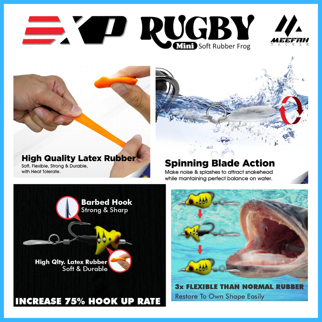 EXP RUGBY MINI FROG #30MM / 5G | Shopee Malaysia
