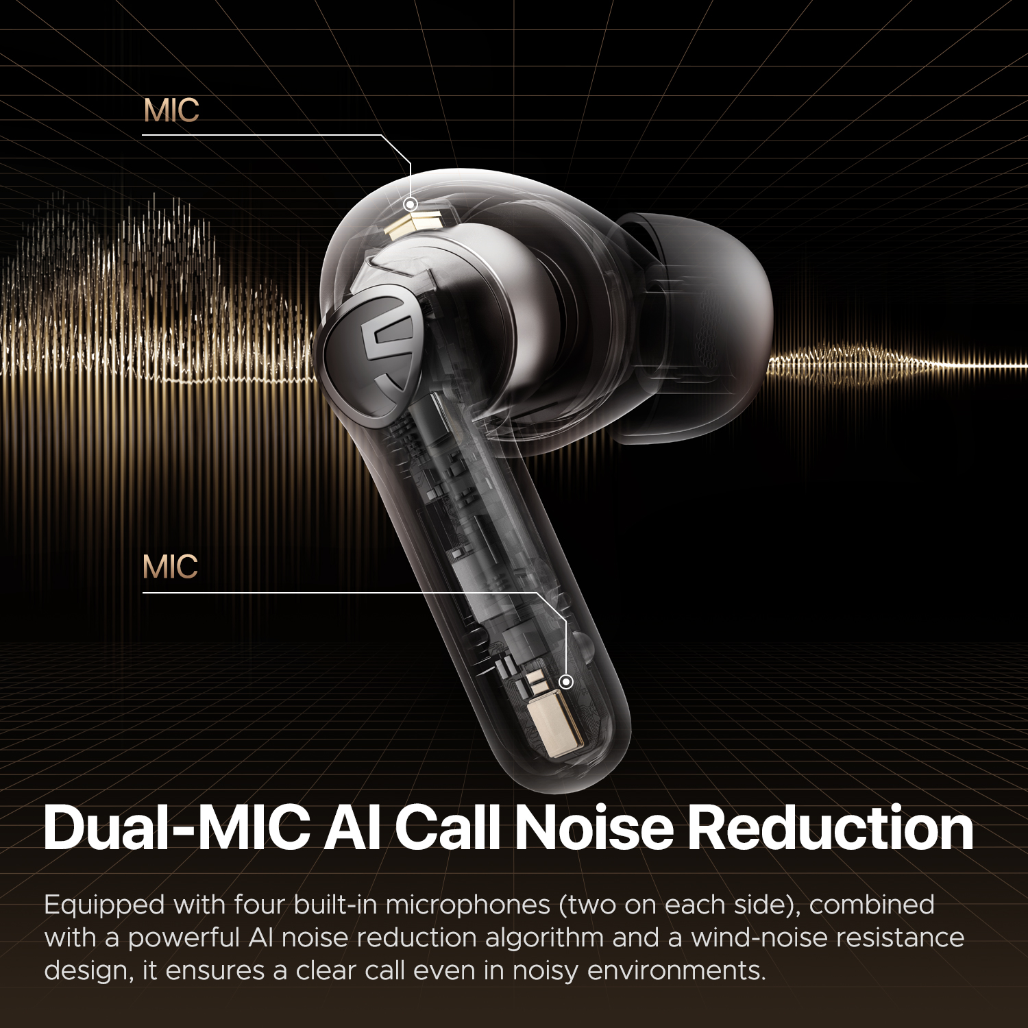 Gadgetoo Soundpeats T3 Pro Anc Earbuds With 6 Month'S Warranty