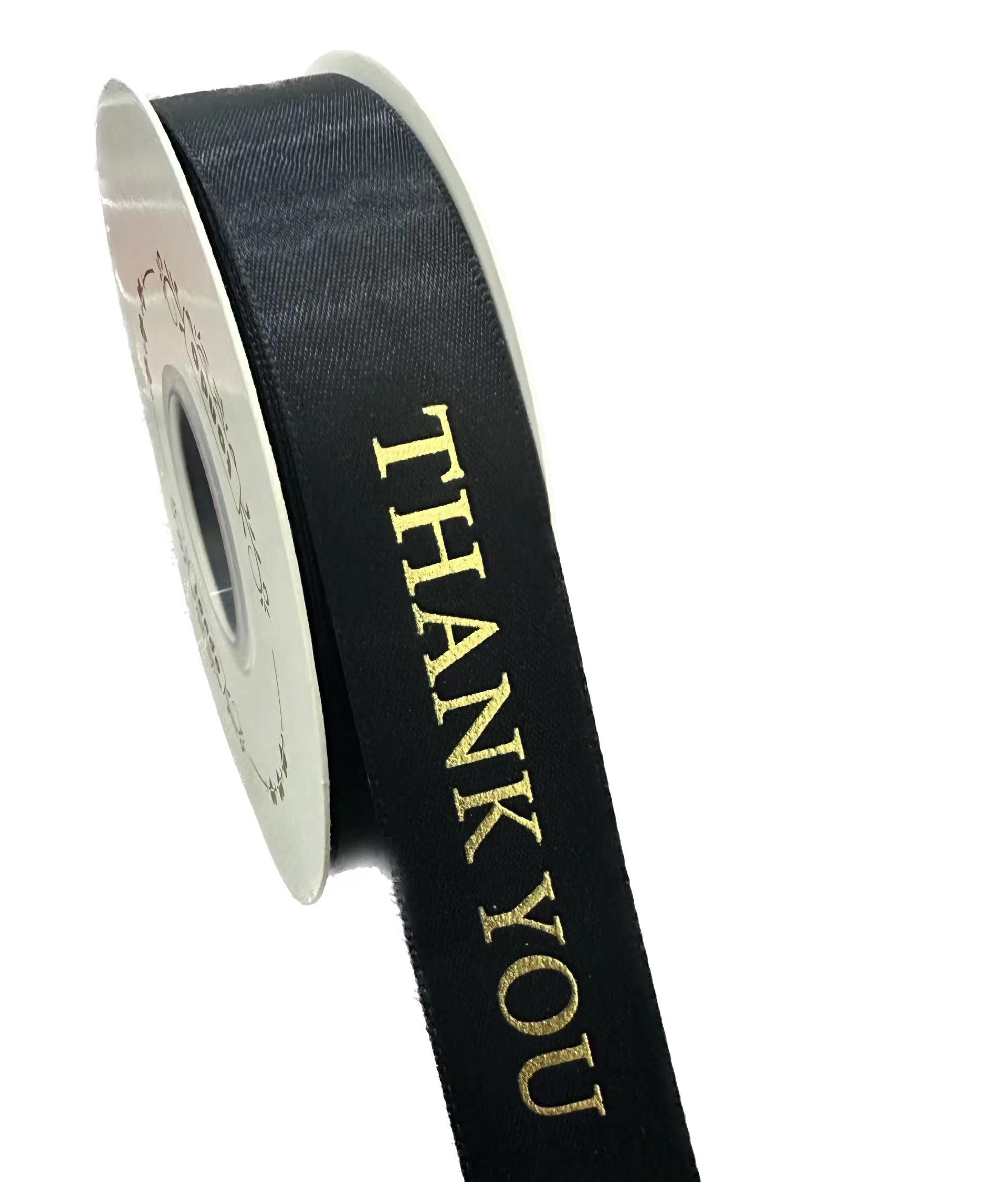 (22M)2.5CM THANK YOU Ribbon Reben Riben Gift Satin Organza Flower ...