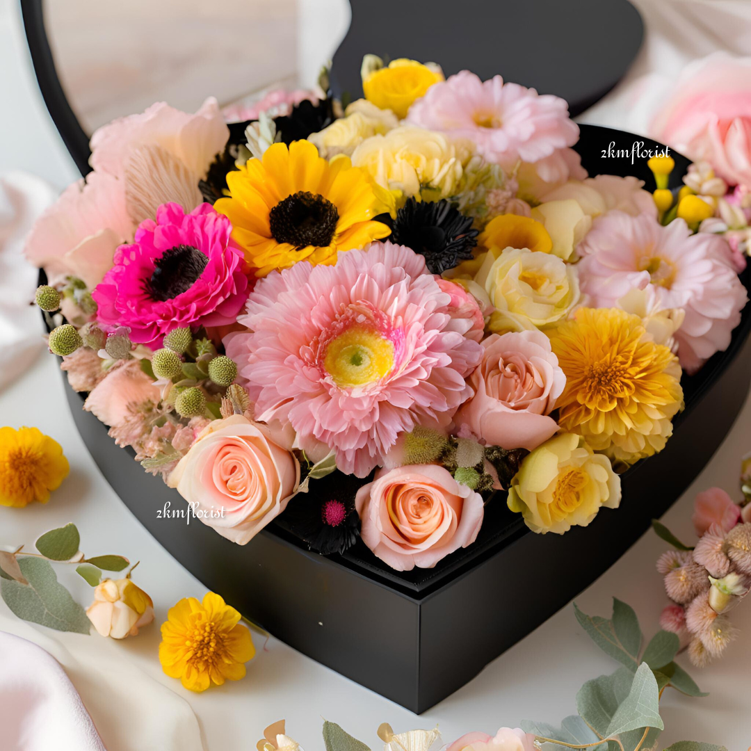 (3in1) HUGE LOVE Box Florist Bouquet Doorgift Gift Surprise Birthday ...