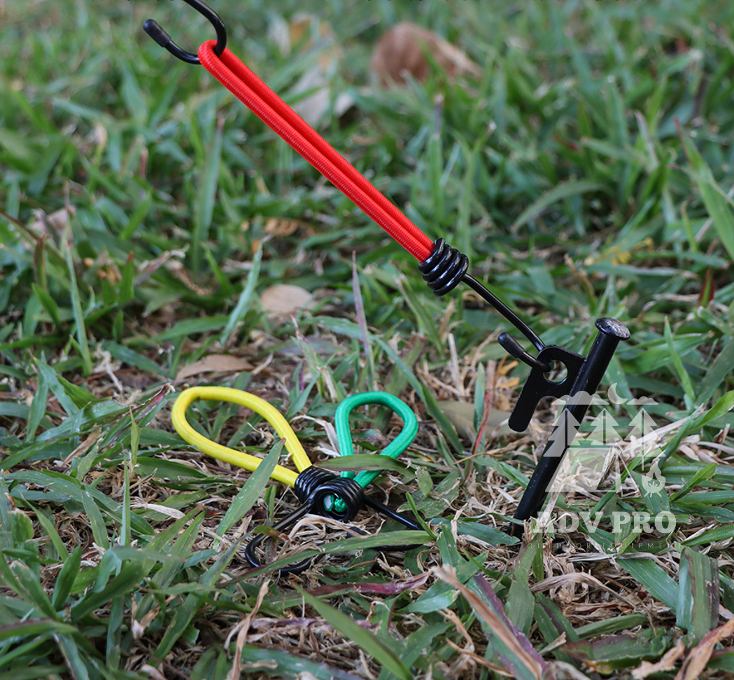 Outdoor Camping Tent Fixed Rope Elastic Rope Buckle Bungee Cord Hook ...