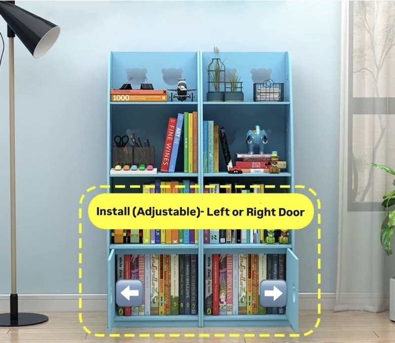 DIY Rak Buku Ikea Style Bookshelf Furniture Children Cabinet Rack File ...