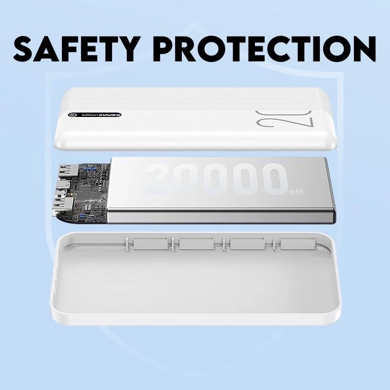 REMAX RPP-295 10000mAh / RPP-296 20000mAh DUAL PORT POWER BANK WITH LED ...