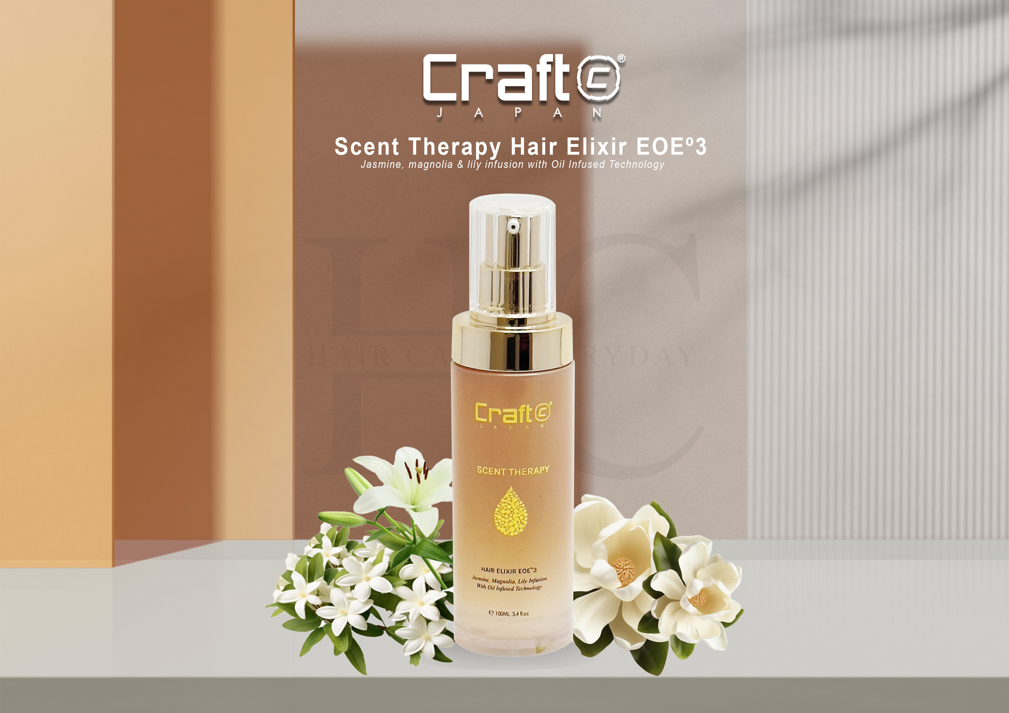 Craft Scent Therapy Hair Elixir EOE°3 100ml ( Deep Moisturization Serum ...