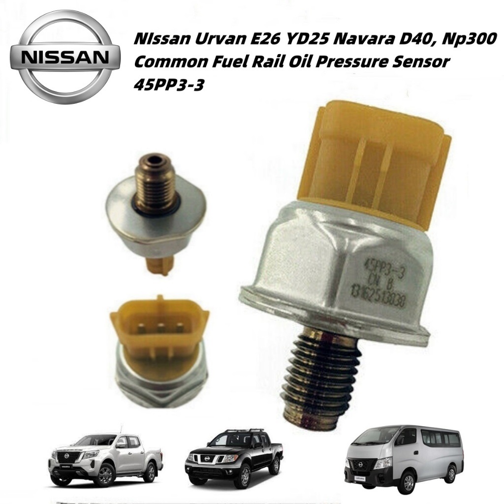 Fuel Rail Pressure Sensor For Nissan Navara D40 Pathfinder 2.5 Diesel – Replaces 45PP3-1, 1570P1, 9665400680