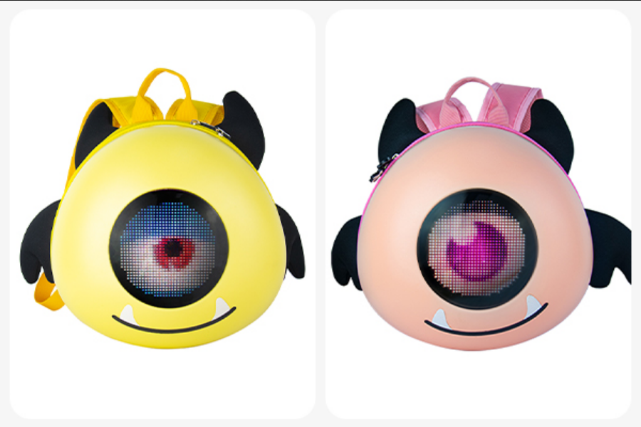 LOY Big Eye&Little Devil&Pup Head Children Backpack Interactive ...