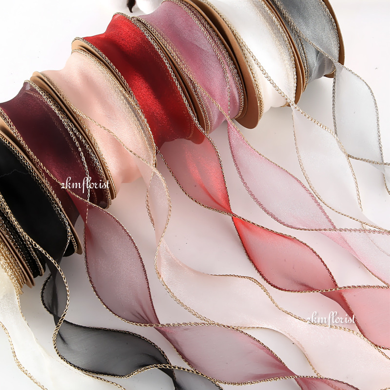 4CM FISH TAIL Ribbon Reben Riben Gift Satin Organza Mermaid Flower ...