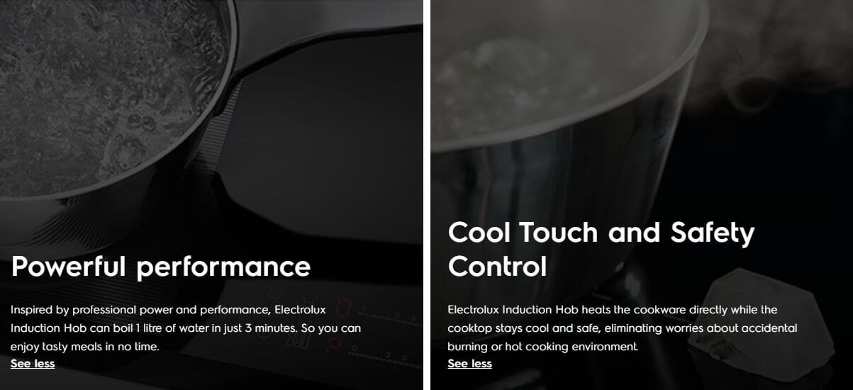 Electrolux ETD42SKA Induction Cooker Table Top Safety Auto Cut Off ...
