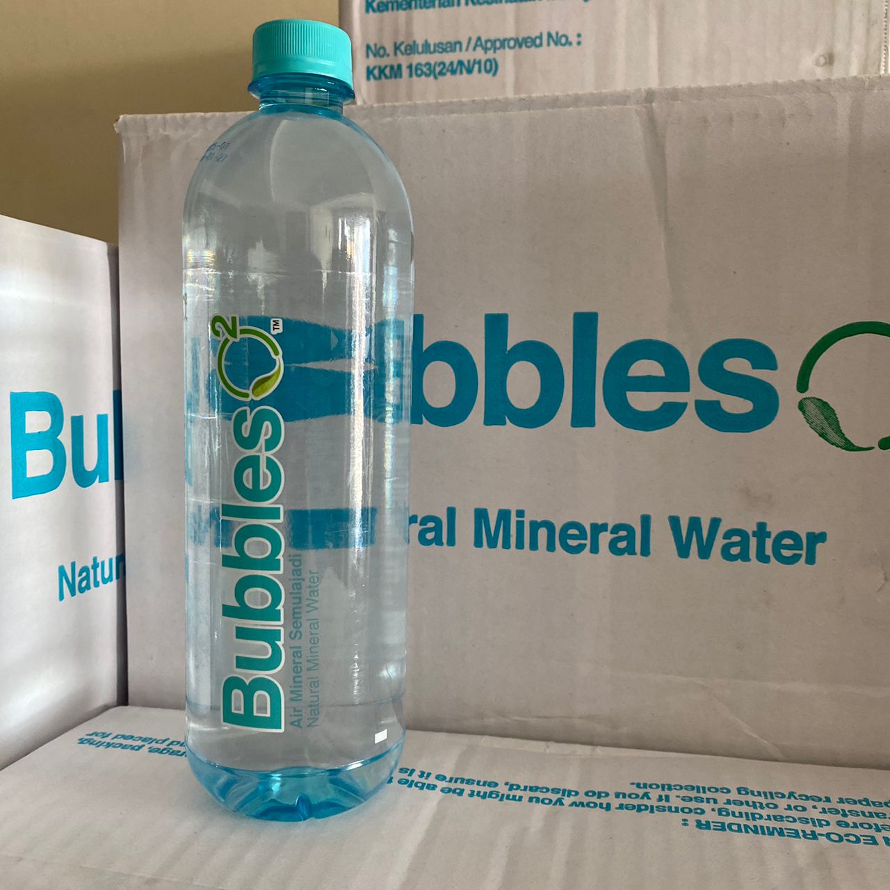 Bubbles 02 800ml x 20 bottle Naturally Oxygenated Mineral Water 800ml x ...