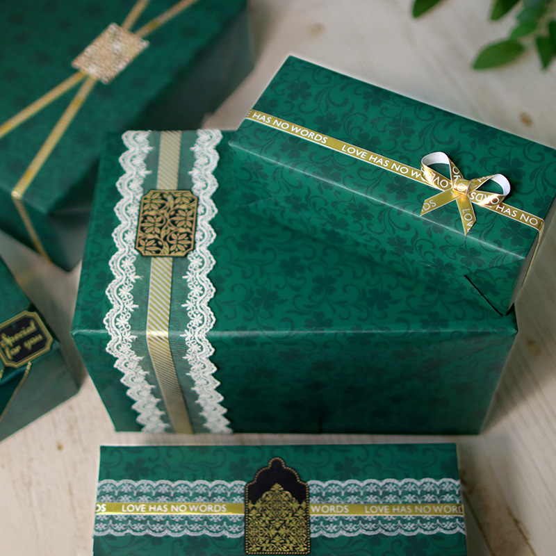 Q Moon 100gsm White Craft Paper Premium Gift Wrapping Paper Green ...