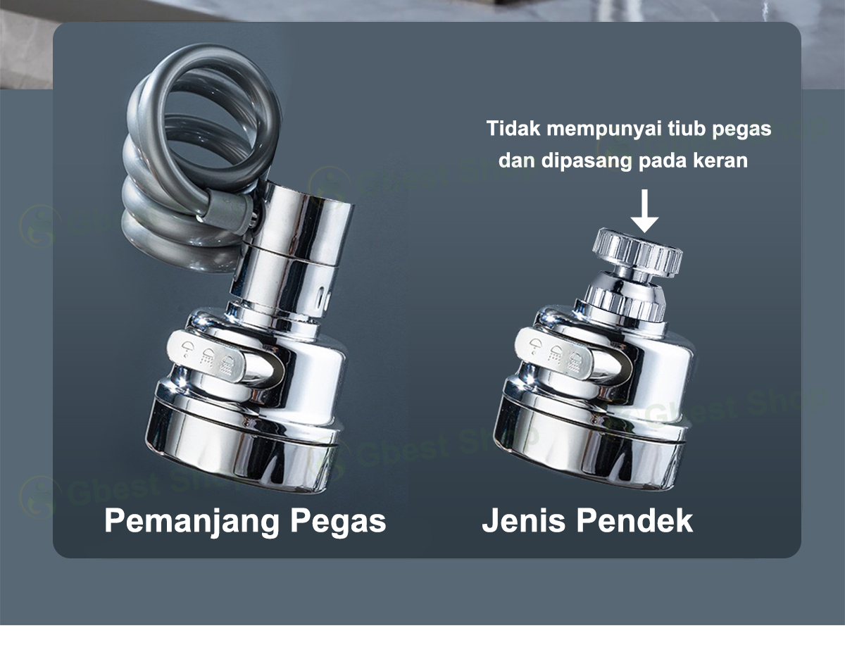 Sink Faucet Spring extender pipe Kitchen Sink Water tap spray head Tap ...