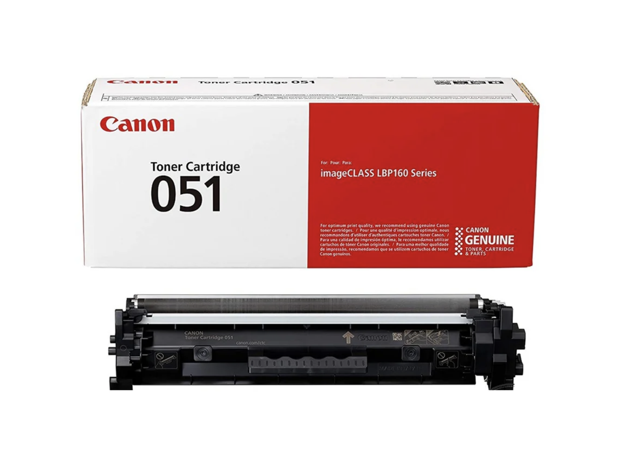 Canon 051 / 051H Black Toner for use with imageCLASS LBP162dw, MF266dn ...