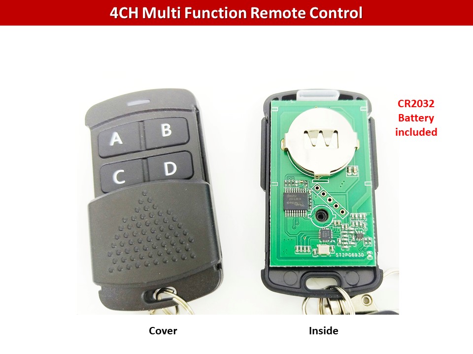 Autogate Door Wireless Premium Remote Control - 4 Channel Remote ...