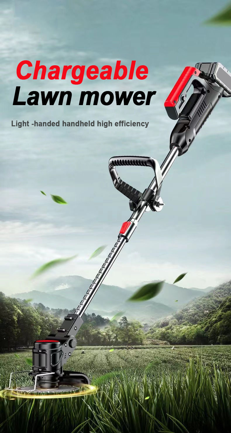 998VF Mesin Rumput Bateri Rechargeable Battery Cordless Grass Cutter ...
