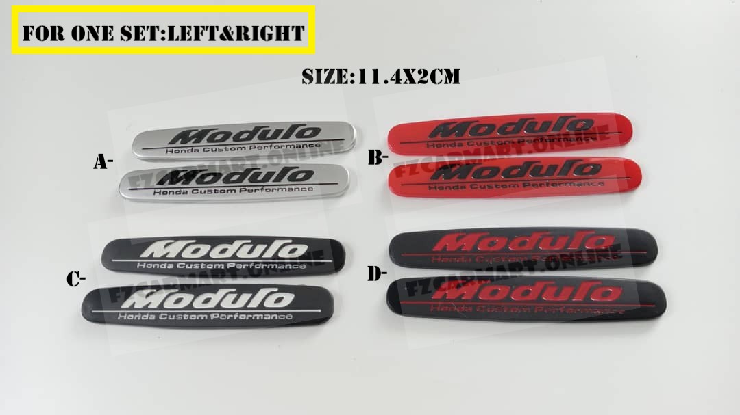 HONDA MODULO SIDE SKIRT EMBLEM LOGO - (ABS) | Shopee Malaysia