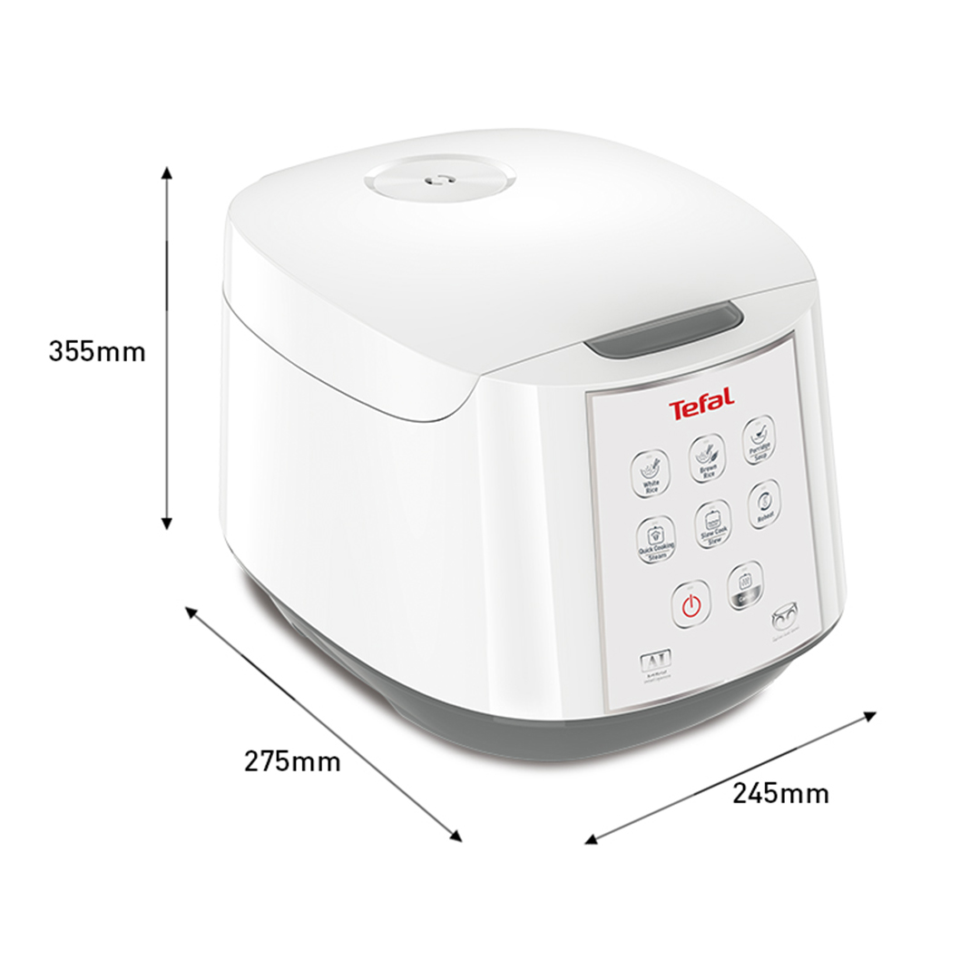 TEFAL Easy Rice Fuzzy Logic Rice Cooker 1.8L RK7321 (10 Cups) | Shopee ...